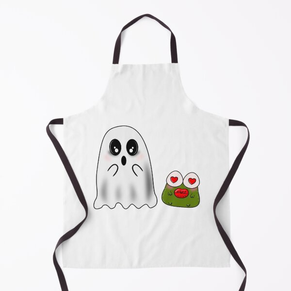 Item preview, Cute Ghost and Love Frog | Kawaii Halloween Friends Design designed and sold by ForcePrint.