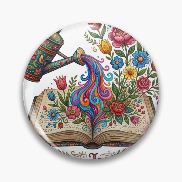 Item preview, Water Your Imagination - Vintage Folk Art Magical Book designed and sold by Sanan Israyilli.