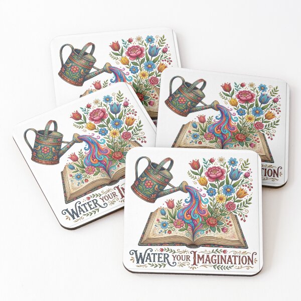 Item preview, Water Your Imagination - Vintage Folk Art Magical Book designed and sold by Sanan Israyilli.