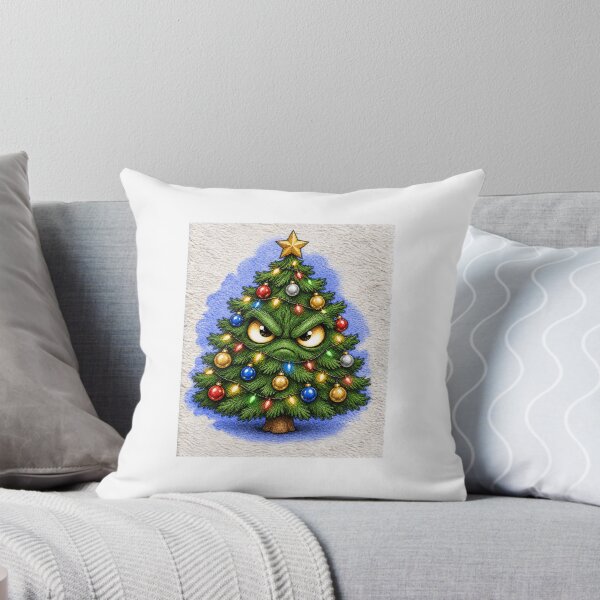 Item preview, Grumpy Christmas tree with lights and decorations designed and sold by bigart-ec.