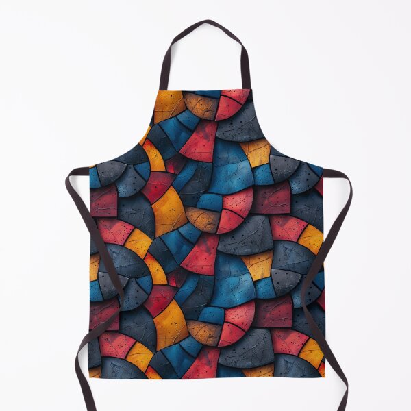 Item preview, Colorful Textured Curved Mosaic Concrete Pattern designed and sold by NTGUILTY.