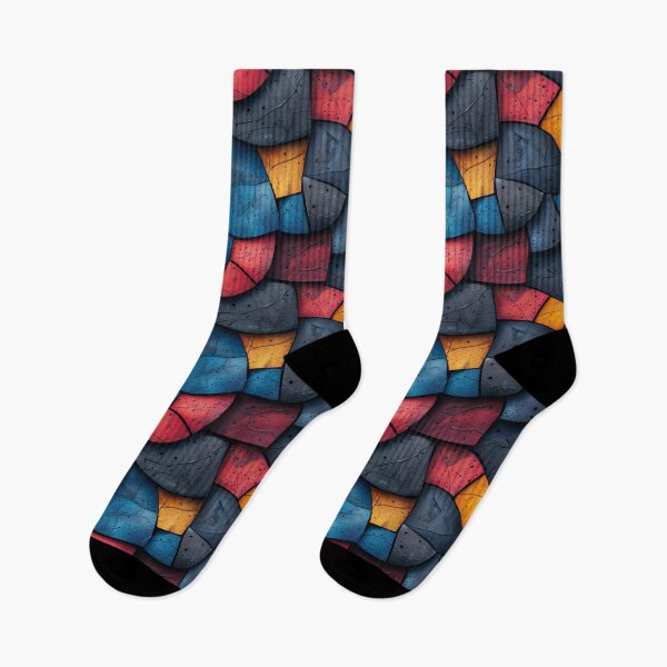 Item preview, Colorful Textured Curved Mosaic Concrete Pattern designed and sold by NTGUILTY.