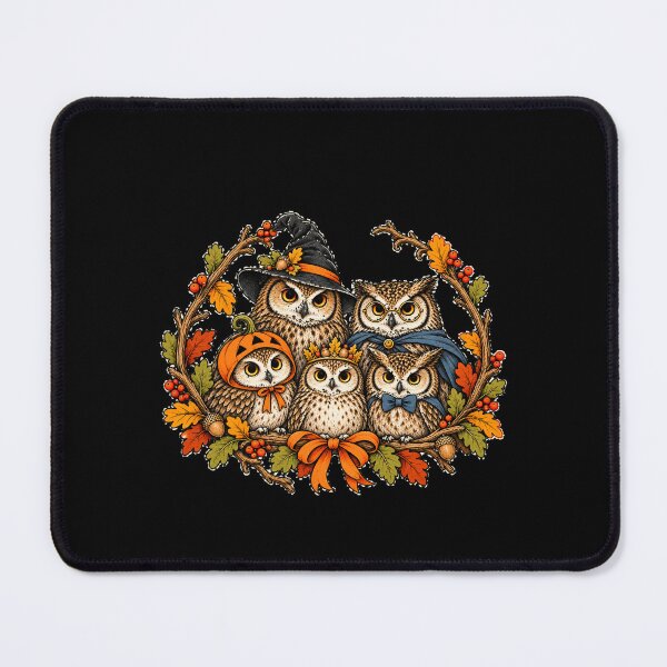 Item preview, Halloween Owl Family Portrait designed and sold by AMICO77.