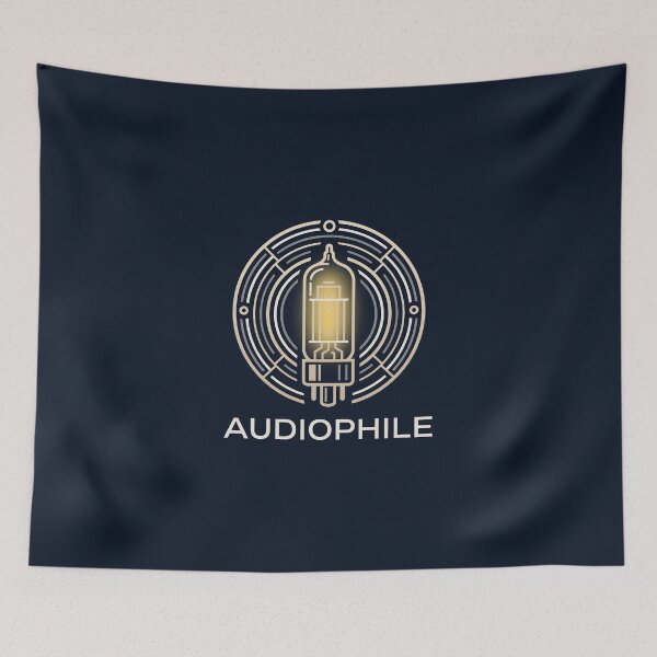 Item preview, Audiophile Vacuum Tube Amp Vintage Hi Fi Sound Emblem Graphic designed and sold by KiwiRider.
