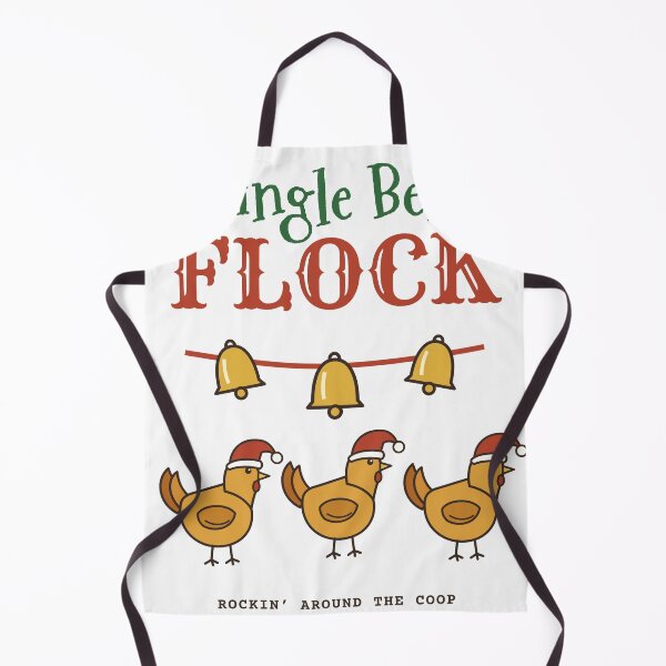 Item preview, Jingle Bell Flock Funny Christmas Chickens designed and sold by HenAndHeller.