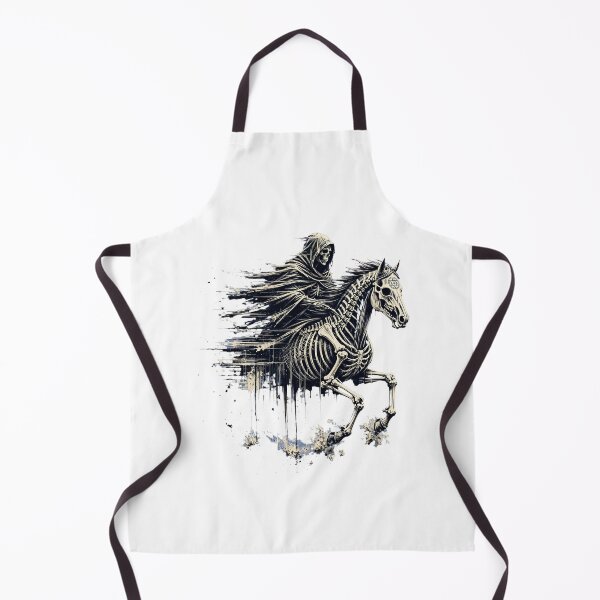 Item preview, Dark Fantasy Grim Reaper Skeleton Horse Rider Art designed and sold by  One City Two Children Studio.
