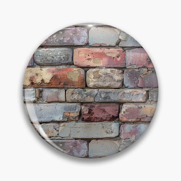 Item preview, Colorful Weathered Grunge Brick Wall Pattern designed and sold by NTGUILTY.