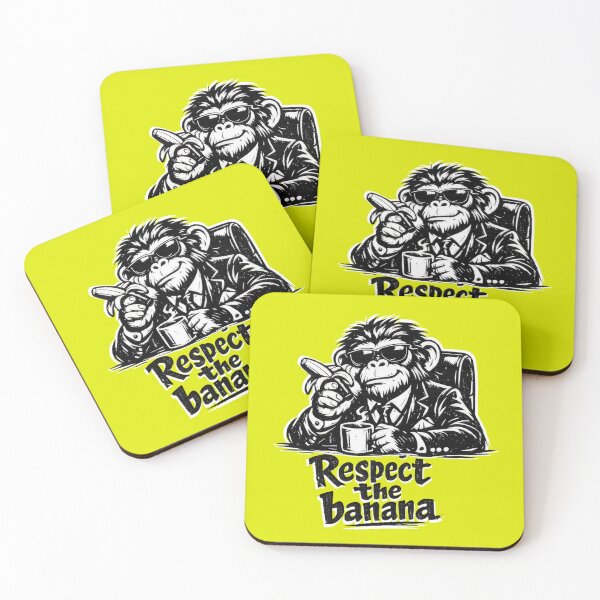 Item preview, Respect The Banana – Gangster Monkey Boss Ink Art designed and sold by Cabrasco.