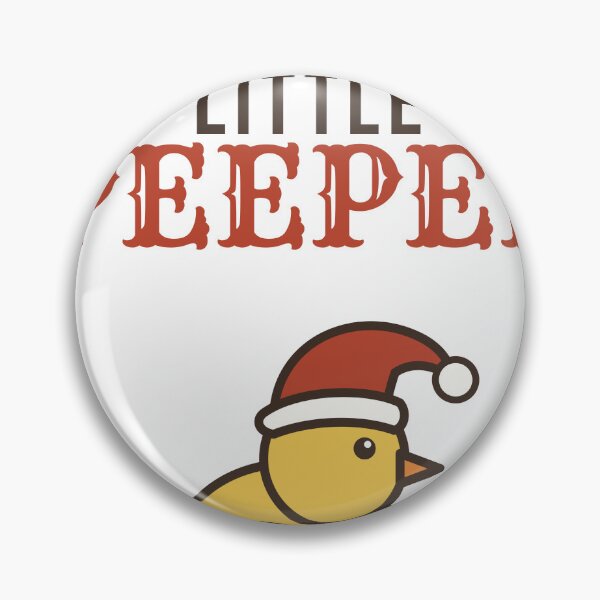 Item preview, Santas Little Peeper Cute Christmas Chick designed and sold by HenAndHeller.