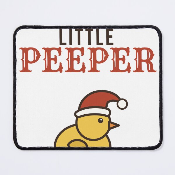 Item preview, Santas Little Peeper Cute Christmas Chick designed and sold by HenAndHeller.