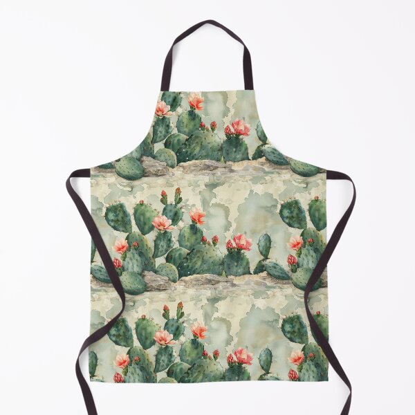 Item preview, Watercolor Prickly Pear Desert Cactus Pattern designed and sold by NTGUILTY.