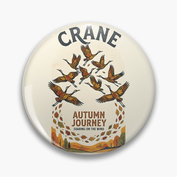 Item preview, Autumn journey - Cranes - Autumn design animals designed and sold by ParadoxParadox.