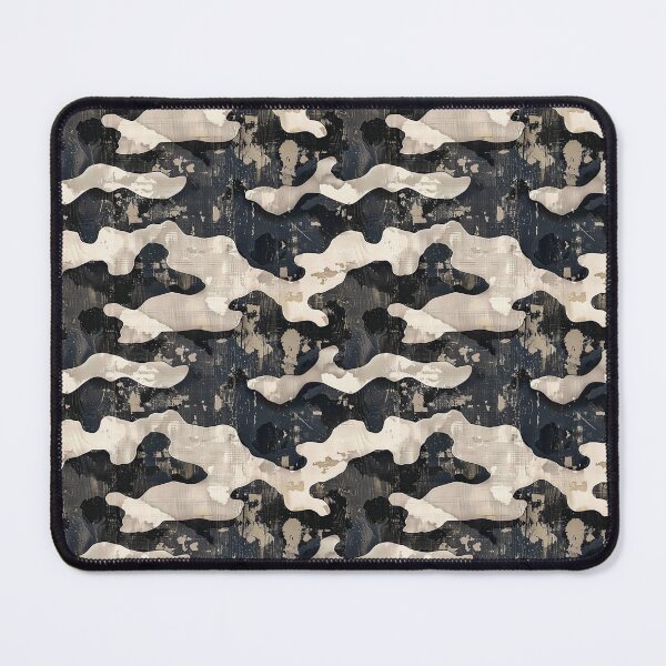 Item preview, Distressed Grunge Black and Beige Camouflage Pattern designed and sold by NTGUILTY.