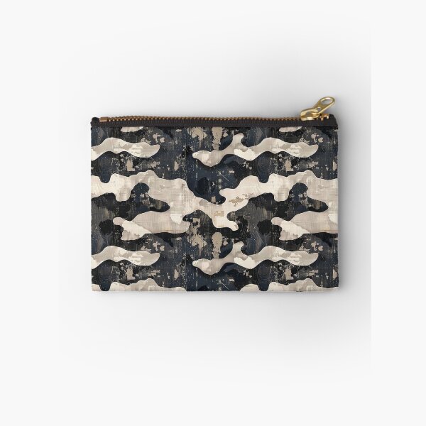 Item preview, Distressed Grunge Black and Beige Camouflage Pattern designed and sold by NTGUILTY.