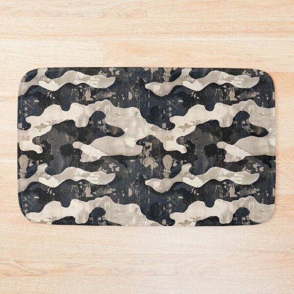 Item preview, Distressed Grunge Black and Beige Camouflage Pattern designed and sold by NTGUILTY.