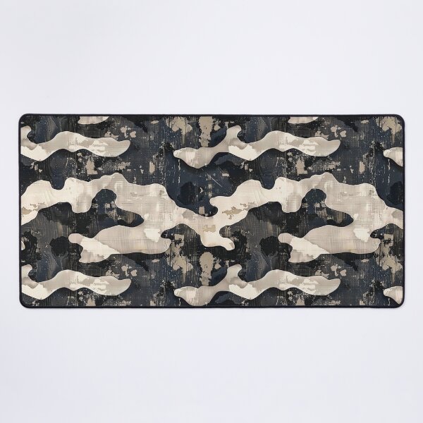 Item preview, Distressed Grunge Black and Beige Camouflage Pattern designed and sold by NTGUILTY.