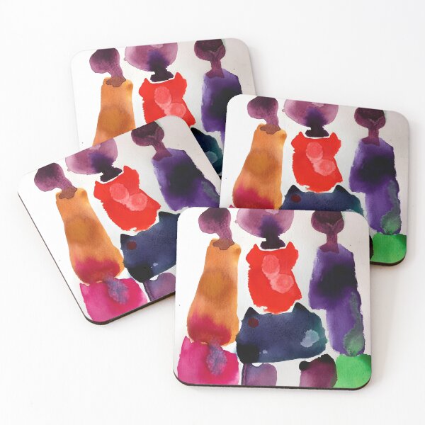 Item preview, Abstract Expressionist Watercolor Figures designed and sold by eastovy.