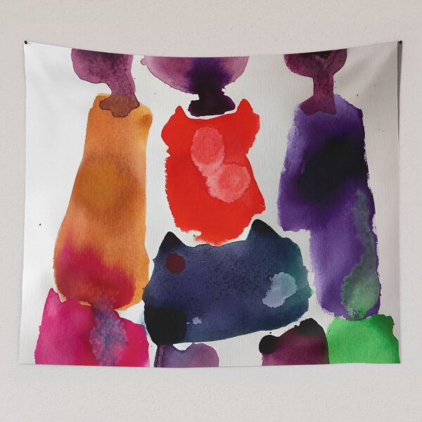 Item preview, Abstract Expressionist Watercolor Figures designed and sold by eastovy.