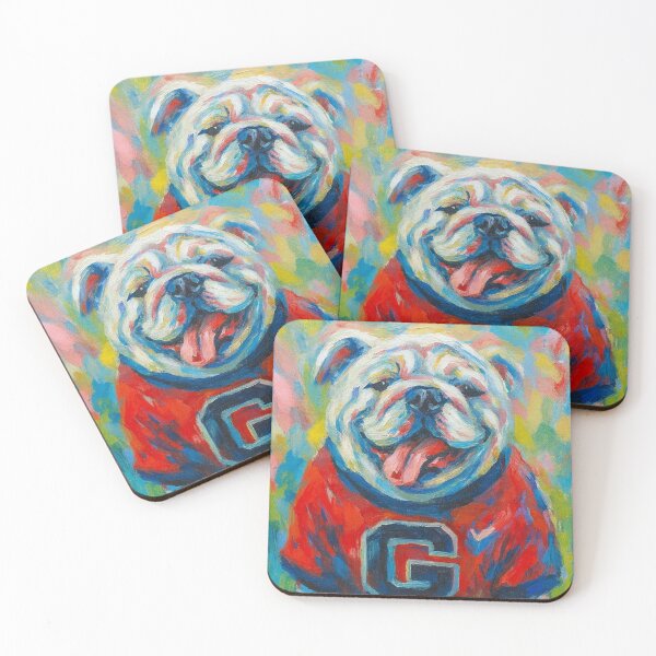 Item preview, Bulldog de acuarela estilo preppy designed and sold by emzzdesignzz.