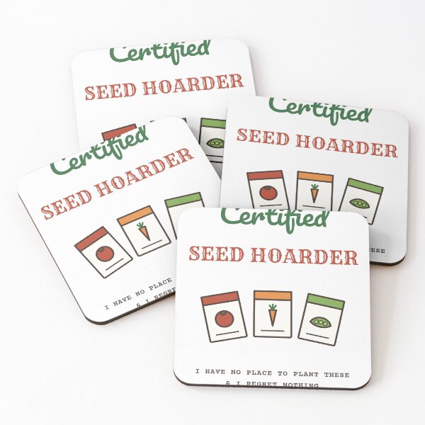 Item preview, Certified Seed Hoarder Funny Gardening designed and sold by HenAndHeller.