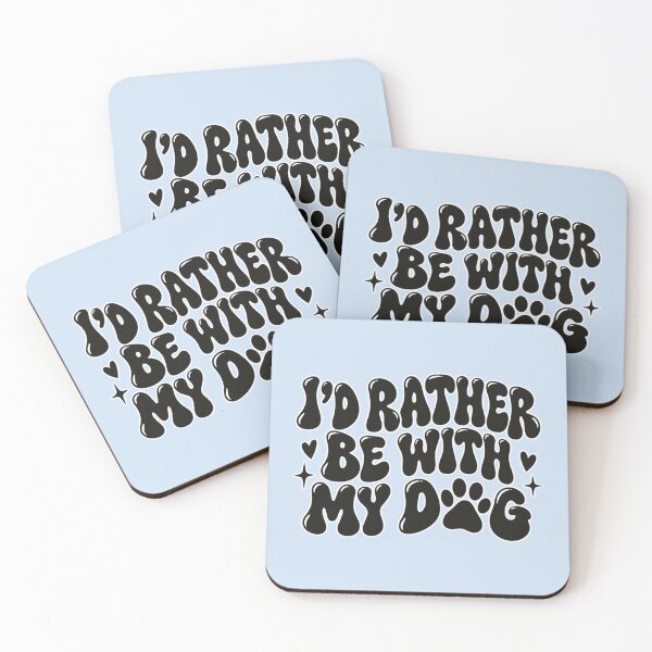 Item preview, I'd Rather Be With My Dog | Funny Introvert Dog Lover Quote designed and sold by TheStephanieRome.