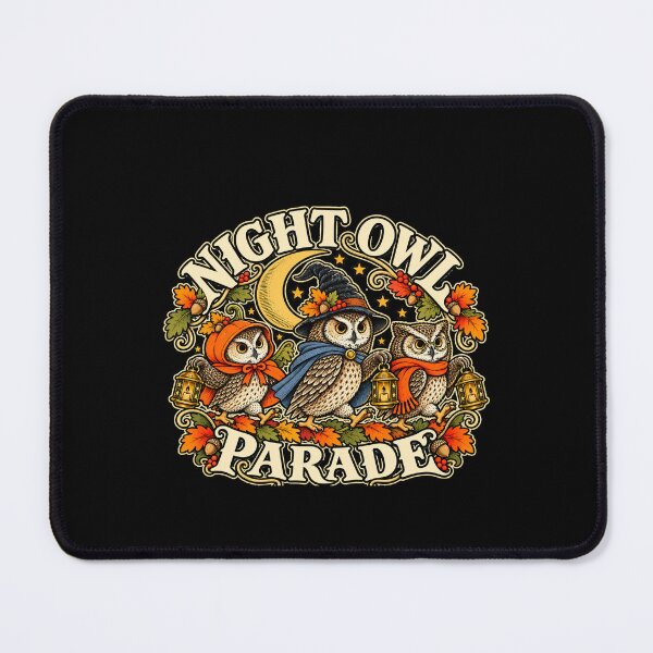 Item preview, Night Owl Parade Halloween Illustration designed and sold by AMICO77.