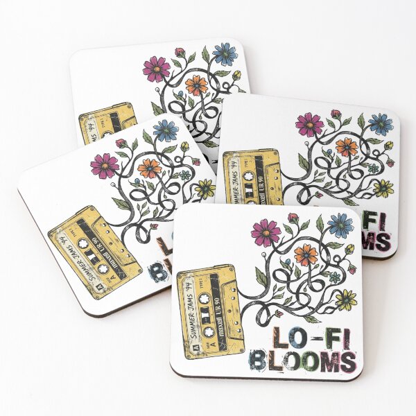Item preview, Lo-Fi Blooms - Retro 90s Cassette Tape Wildflowers Art designed and sold by Sanan Israyilli.