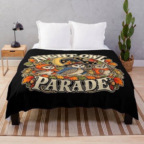 Item preview, Night Owl Parade Halloween Illustration designed and sold by AMICO77.