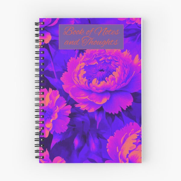 Item preview, Vibrant floral design notebook for those who like to be a little unique designed and sold by SI-GER.