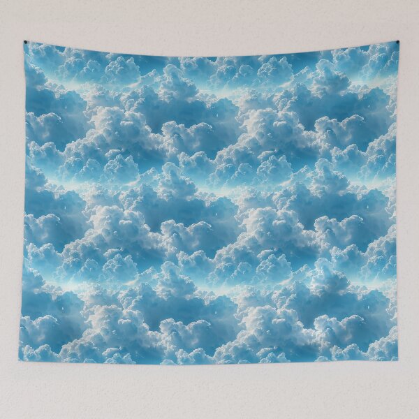 Item preview, Bright Blue Sky and Fluffy Clouds Pattern designed and sold by NTGUILTY.