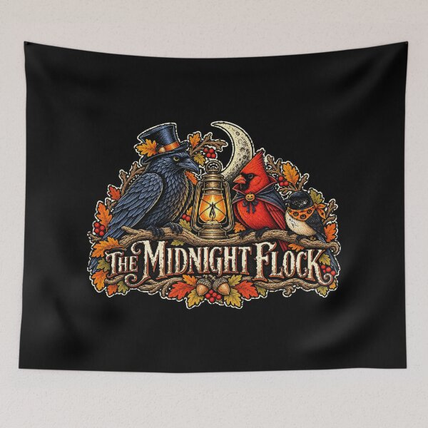Item preview, The Midnight Flock Halloween Birds designed and sold by AMICO77.