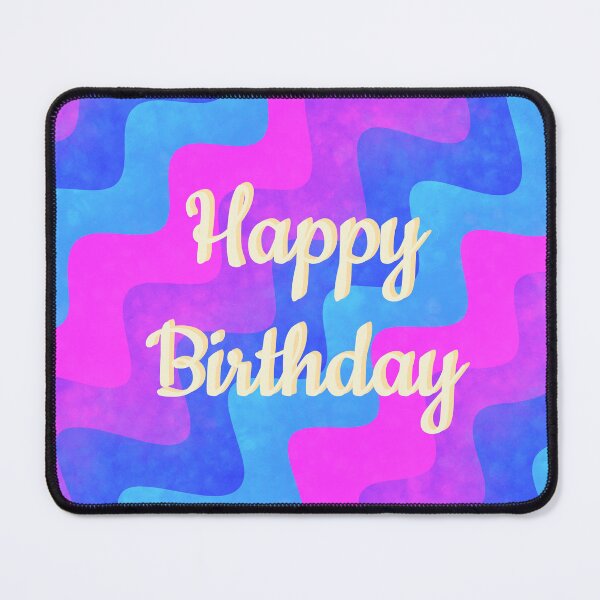 Item preview, Happy birthday retro blue designed and sold by Ana Gorozpe.