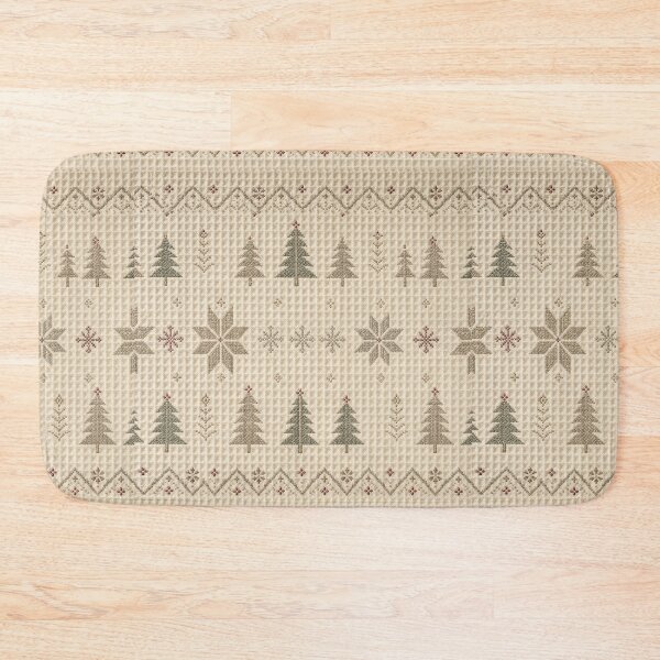 Item preview, Nordic Christmas Waffle Cotton Pattern designed and sold by frumixart.