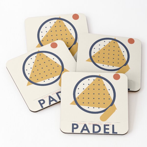 Item preview, Padel Abstract Geometric Poster Design designed and sold by CourtCultureHQ.
