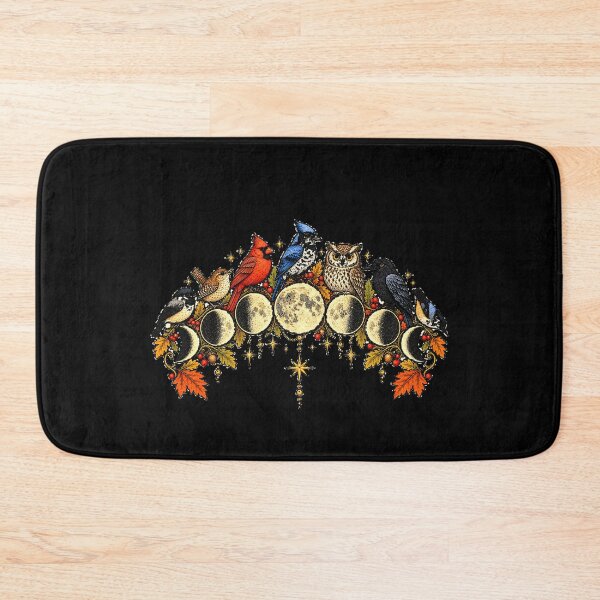 Item preview, Feathered Moon Phases With Woodland Birds designed and sold by AMICO77.