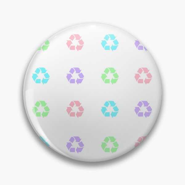 Item preview, Recycling Symbol Pastel Colors Sticker Pack/Sheet- Large Size designed and sold by SlimyFish.