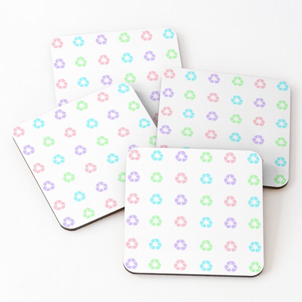 Item preview, Recycling Symbol Pastel Colors Sticker Pack/Sheet- Large Size designed and sold by SlimyFish.