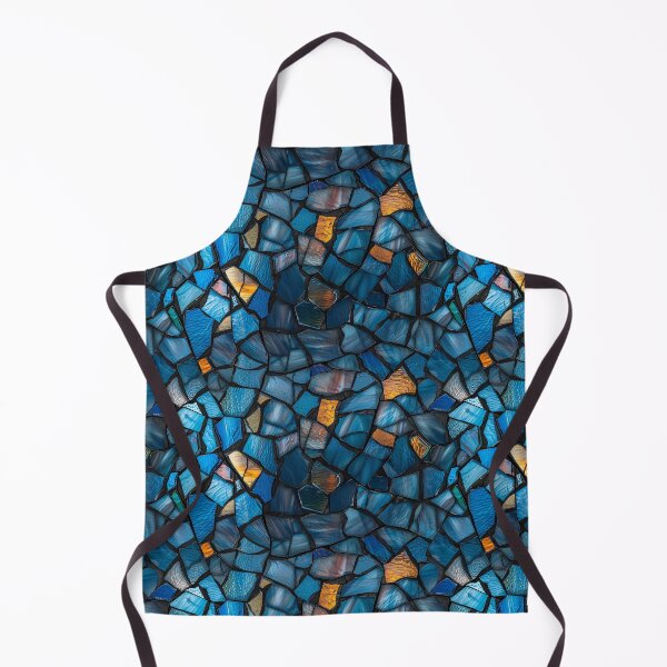 Item preview, Vibrant Blue and Amber Broken Stained Glass Pattern designed and sold by NTGUILTY.