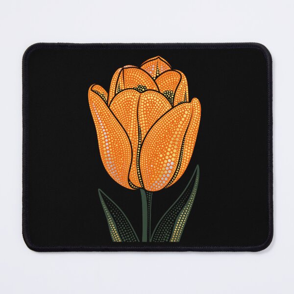 Item preview, Orange Tulip Pointillism Illustration designed and sold by Museum Of Non-Existing Art.