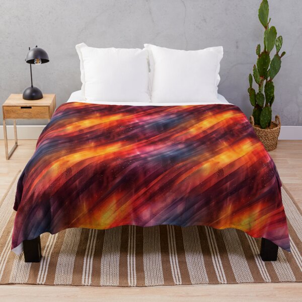 Item preview, Vibrant Cosmic Gradient Diagonal Stripes Pattern designed and sold by NTGUILTY.