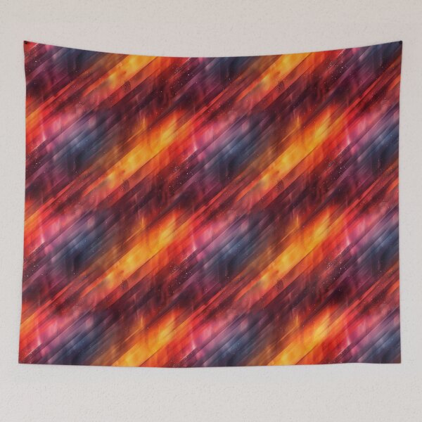 Item preview, Vibrant Cosmic Gradient Diagonal Stripes Pattern designed and sold by NTGUILTY.
