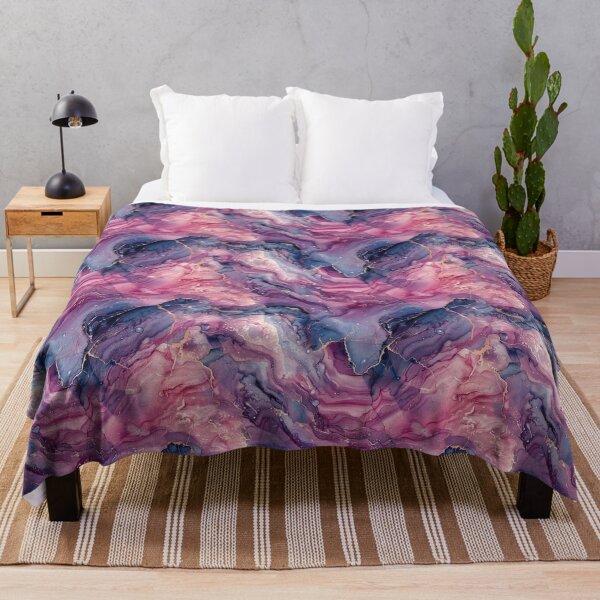 Item preview, Luxurious Purple and Pink Fluid Marble Pattern designed and sold by NTGUILTY.