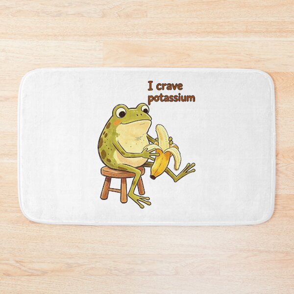 Item preview, funny frog eating a banana I crave potassium designed and sold by Captain-Jackson.