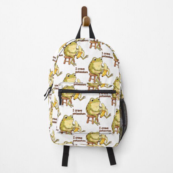 Item preview, funny frog eating a banana I crave potassium designed and sold by Captain-Jackson.