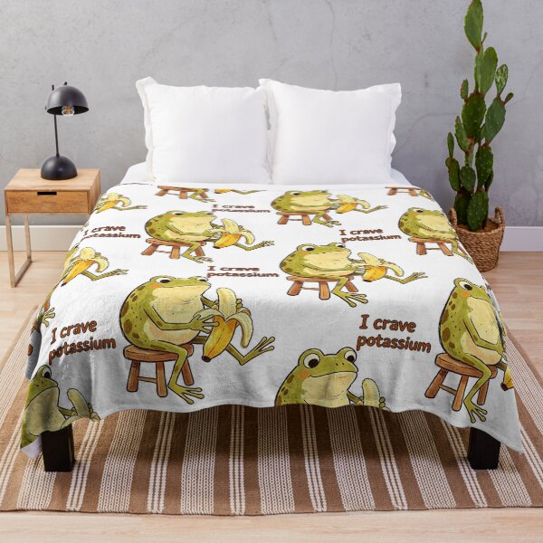 Item preview, funny frog eating a banana I crave potassium designed and sold by Captain-Jackson.