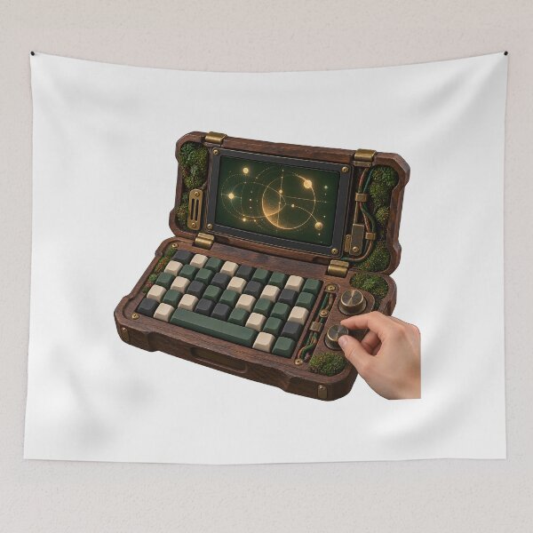Item preview, Handbuilt Moss Cyberdeck Maker Rig designed and sold by Philippa Shop.