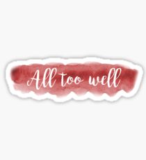 All too well Sticker