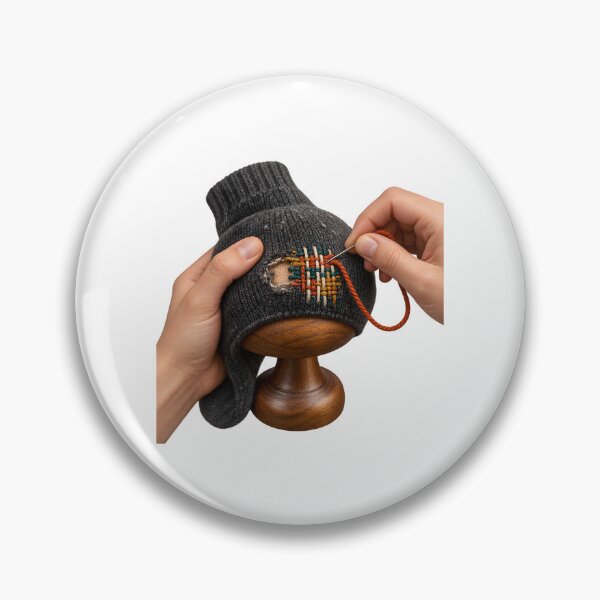 Item preview, Visible Mending Darning Mushroom Craft designed and sold by Philippa Shop.