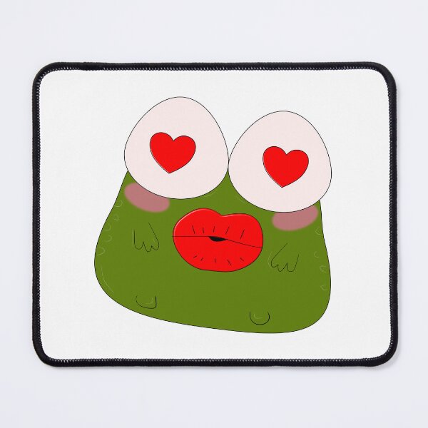 Item preview, Cute Love Frog Sticker | Kawaii Frog with Heart Eyes designed and sold by ForcePrint.