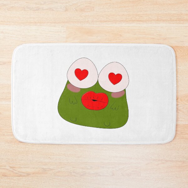 Item preview, Cute Love Frog Sticker | Kawaii Frog with Heart Eyes designed and sold by ForcePrint.